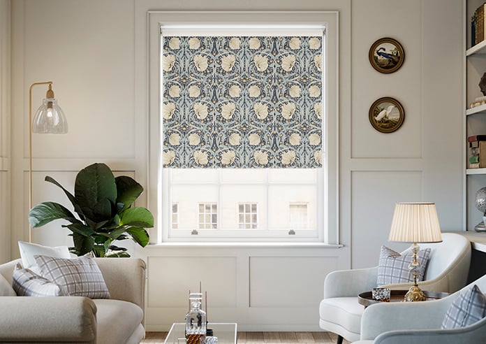William Morris At Home Pimpernel, Indigo - Twist&Fit Roller Blind - Image 3